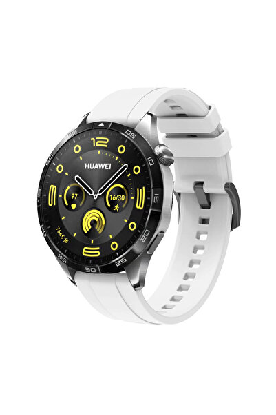 Giz Story سلك سيليكون متوافق مع هواوي GT4 مقاس 22 ملم - أبيض