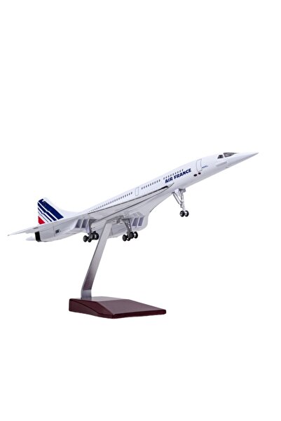ehobim Air France Concorde Jet Yolcu Uçağı Model Uçak 1/125 Ölçek 50cm