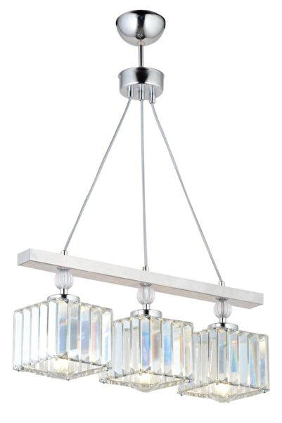 Luxira Aydınlatma Erguvan 3'lü Krom K-01 Avize