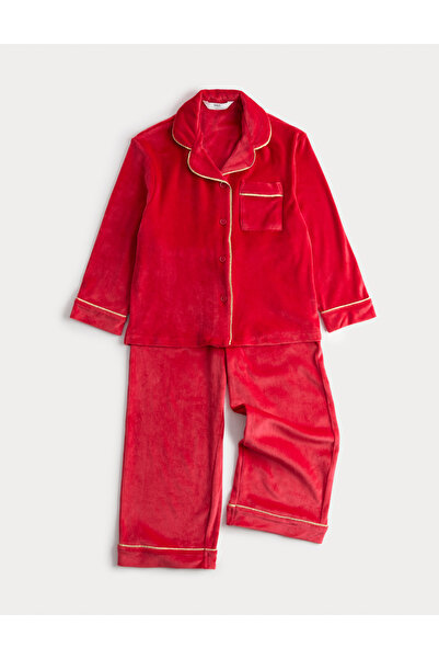 Marks & Spencer Yumuşak Kadife Çocuk Pijama Takımı (1-16 Yaş)