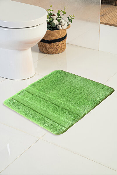Moda Dekor Akrilik Brinita Yeşil 55x50 cm Banyo Paspası