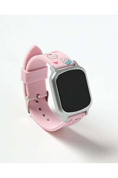 REDTAG ساعة رقمية للبنات بطبعة كب كيك وردي