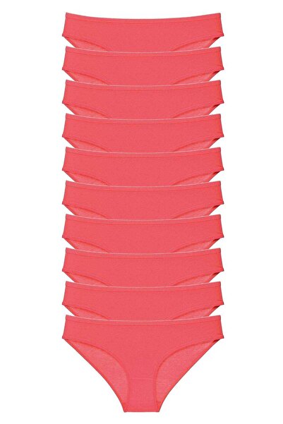 Mestore طقم سراويل داخلية نسائية من الليكرا مكونة من 10 قطع باللون الفوشيا