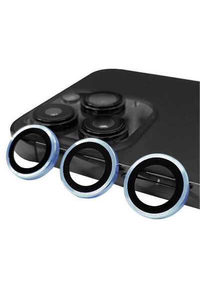 Giz Story iPhone 14 Pro Max Compatible Gzst Cl-07 Camera Protector-Blue