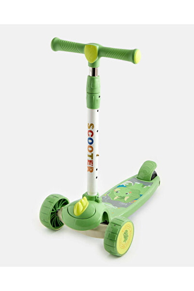 REDTAG سكوتر دفع للأطفال باللون الأخضر مع ارتفاع قابل للتعديل (3 سنوات فأكثر)