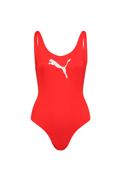 Puma Бански костюм за жени, 1 бр., червен, за жени