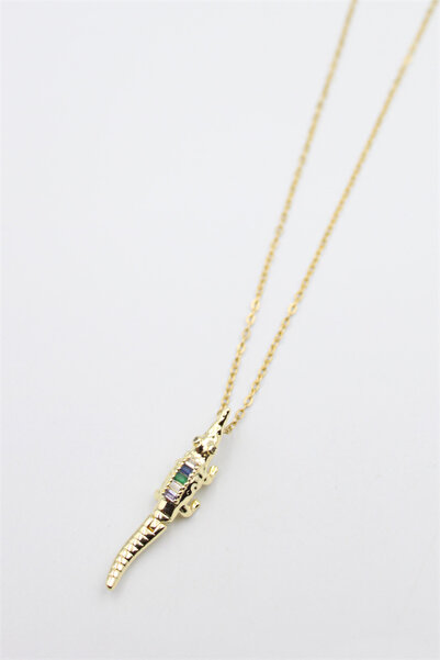 Mestore قلادة التمساح - ذهبية