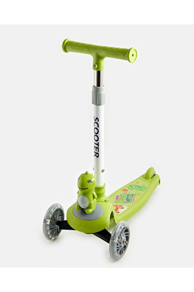 REDTAG دراجة سكوتر خضراء قابلة للركوب بمقود قابل للتعديل (3 سنوات فأكثر)