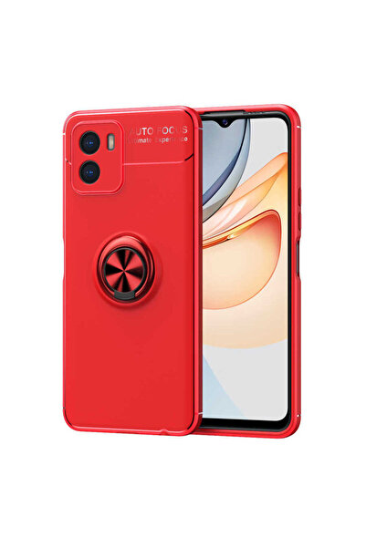 Giz Story غطاء حماية سيليكون GZST Ravel لهاتف Vivo Y15S - أحمر