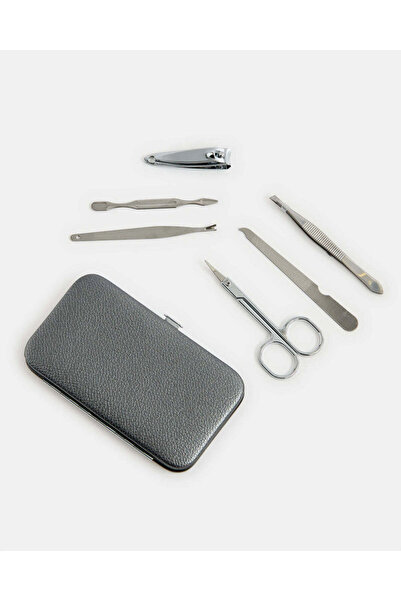 REDTAG طقم مانيكير فضي نسائي (6 قطع)