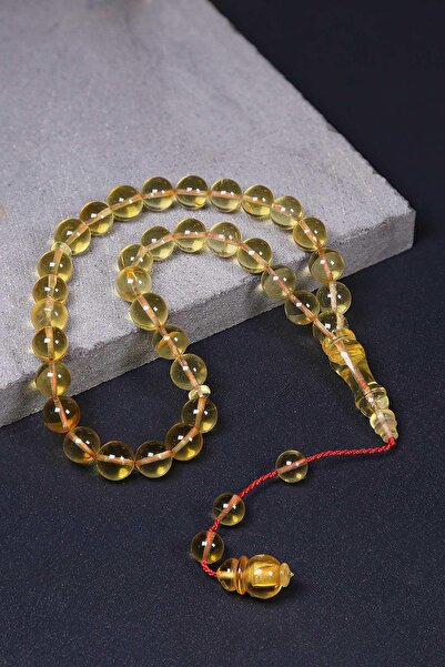 TESBİHKENTİ Systematic Sphere 2Nd Quality Workmanship Rock Drop Amber Prayer ...