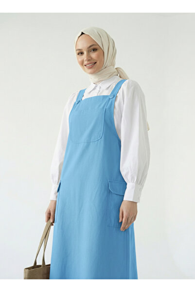 Esmira Stil Gabardin Kadın Etekli Salopet & Terikoton Gömlek