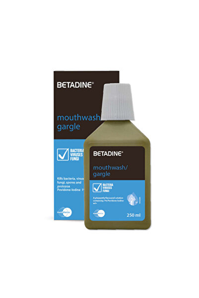 BETADINE 1% Povidone Iodine Mouthwash, 250ml