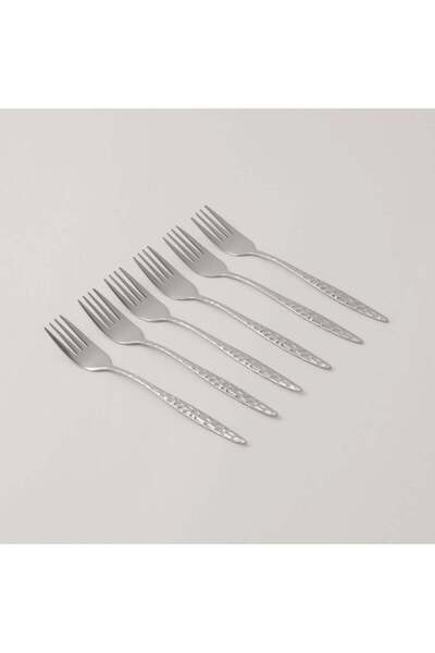 Pentola Stainless Steel Cake Fork Set 6pcs with Mirror Polish 2.5mm