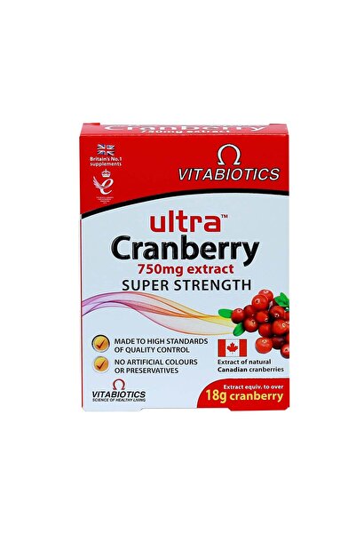 Vitabiotics أقراص مستخلص التوت البري فائق القوة 750 ملغ، 30 قرصاً