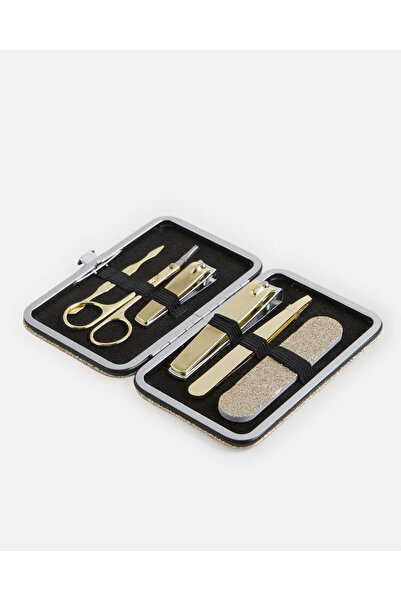 REDTAG طقم مانيكير ذهبي نسائي (6 قطع)