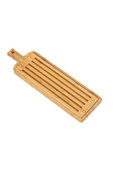 Alberto لوح تقطيع مستطيل من الخيزران للخبز