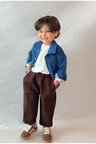 bohemiankids baby wear Set cămașă și pantaloni din denim