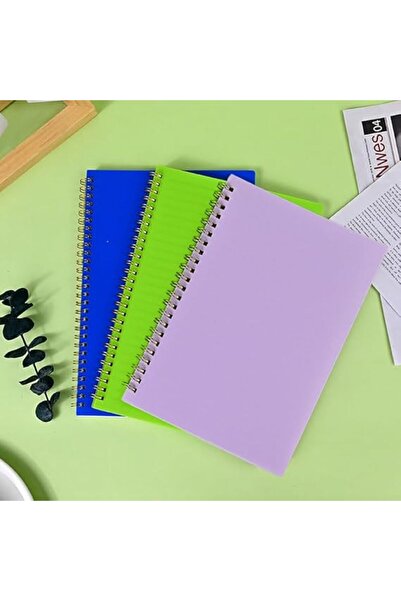 Aspire Books Superdeal A4 Spiral Notebook with Colourful PP Cover, Purple- Pa...