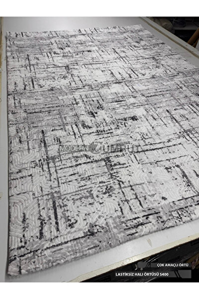 Zümrüt Ev Tekstil Lastiksiz Kaymaz Halı Örtüsü – Yıkanabilir Desenli Halı Kor...