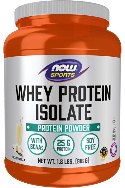 Now Sports Whey Protein Isolate (Creamy Vanilla, 1.8 lbs/816 grams)