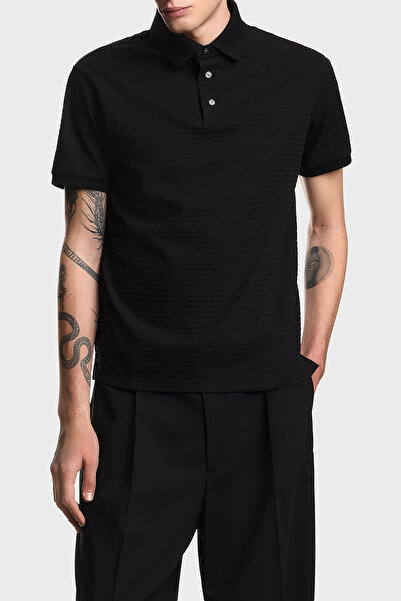 Emporio Armani Pamuklu Regular Fit Logolu Düğmeli Polo Erkek POLO EM004595 AF...