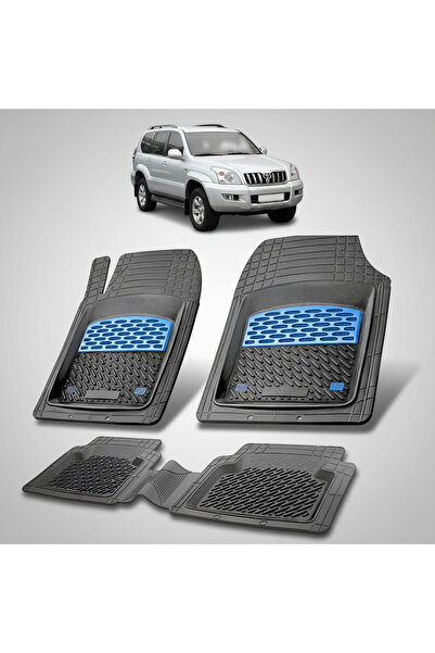 TEAMCAR Ελαστικά πατάκια αυτοκινήτου συμβατά με Toyota Land Cruiser J120 (200...