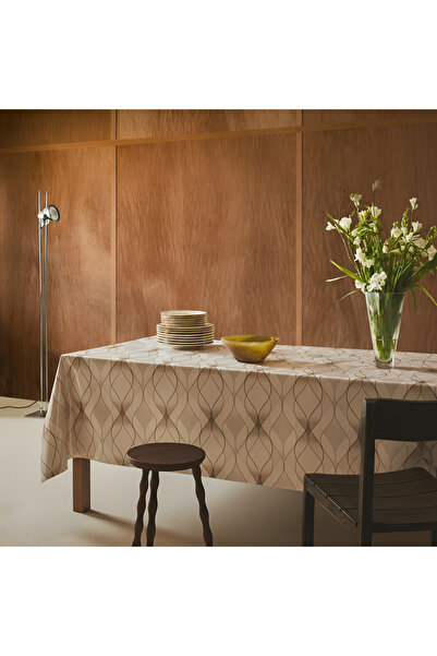 Willuxe Table Cover Tablecloth Dining Table Cover Stain Resistant Waterproof ...