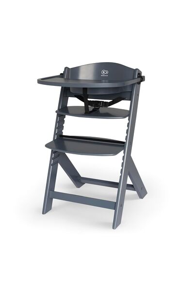 Kinderkraft Mama sandalyesi, Ahşap, Çıkarılabilir koruyucu çubuk ve kayış, Sı...