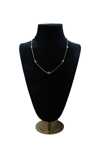 POLENGOLD ALTIN KOLYE 5'Lİ YONCA MOR RENK