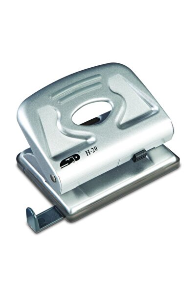 Noki Office Hole Punch 20 Sheets Model H-20 Metal Silver