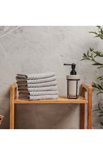 Cottage Grey Pack of 6 Cotton Face Towel 30*30 cm
