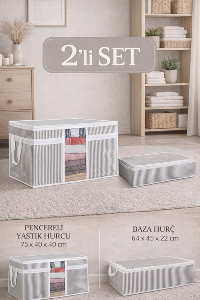 PONÇİK BEBEK Jastuk & Torba za skladištenje odeće & Osnovna torba za skladišt...