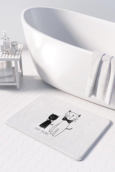 Monnhein Cute Design Microfiber Bath Mat, Non-Slip Base, End of the Series (5...