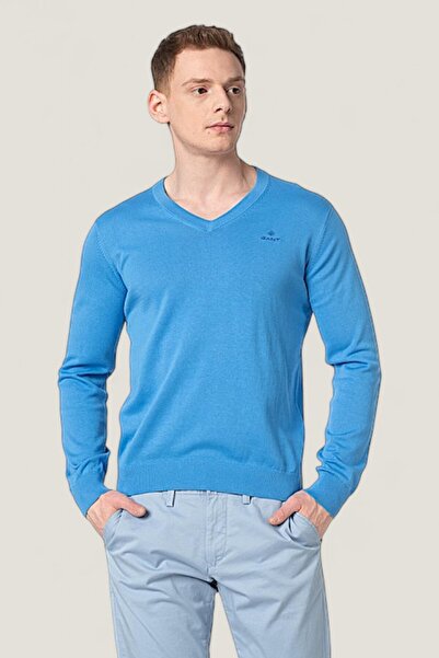 Gant Men's Blue Logo Sweater