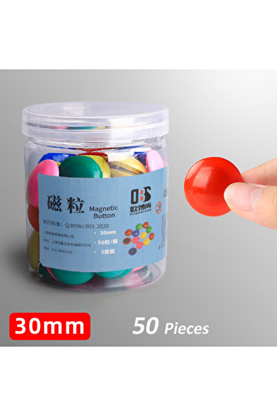 Choice 30mm 50pcs 20mm 30mm 40mm Round Refrigerator Fridge Whiteboard Magneti...