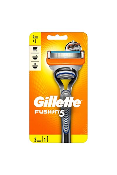 Gillette Fusion5 Men's Refillable Razor: Handle + 2 Blade Refills
