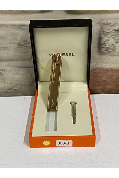 Saatistan Sarı Gazlı İnce Model Kişiye Özel Çakmak, Şık ve Pratik Tasarım