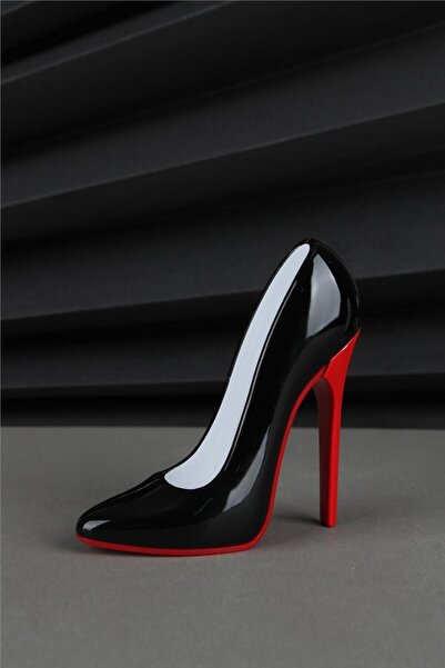 Saatistan Şık Siyah Gazlı Çakmak, Topuklu Ayakkabı Tasarımı, Zarif ve Pratik