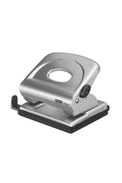 Rapid Perforator de birou cu 25 de coli metalice, model FMC25, argintiu