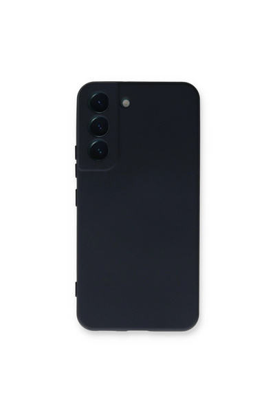 eco port حافظة سامسونج جالاكسي S22 بلس نانو من الداخل سيليكون مخملي - أزرق داكن