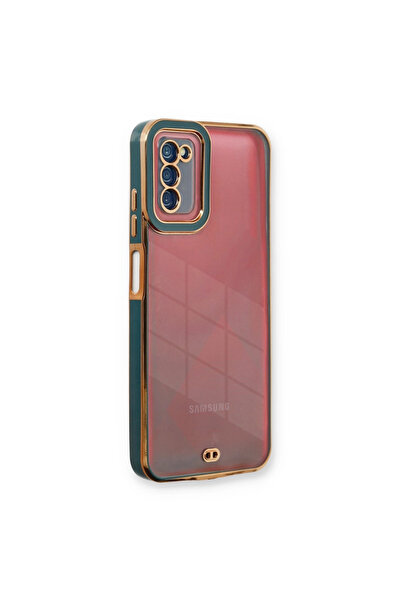 eco port حافظة سامسونج جالاكسي A03s من السيليكون بعدسة ليفا - أخضر