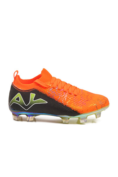 AYK'S حذاء كرة قدم للأطفال باللون البرتقالي النيون والأسود FK-252-153 F
