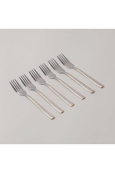 Pentola Stainless Steel Cake Fork Set 6pcs with Mirror Polish 2.5mm