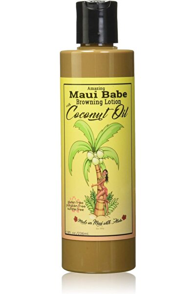 Maui Babe Browning Lotion with Coconut Oil 8 oz (236 ml)