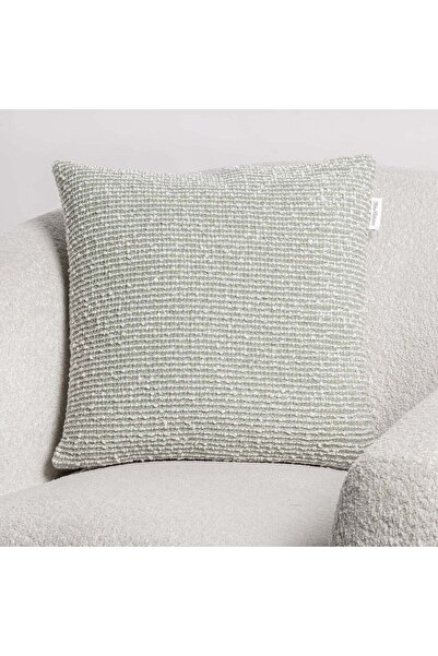 Cottage acrylic boucle woven cushion 45*45cm, green