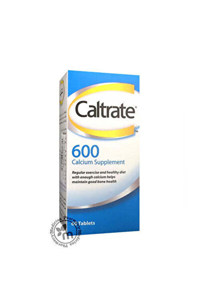 Caltrate 600mg Calcium Bone Support Supplement, 60 Tablets