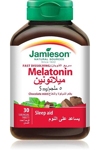 Jamieson ميلاتونين ٥ ملغ سريع الذوبان ٣٠ قرصًا