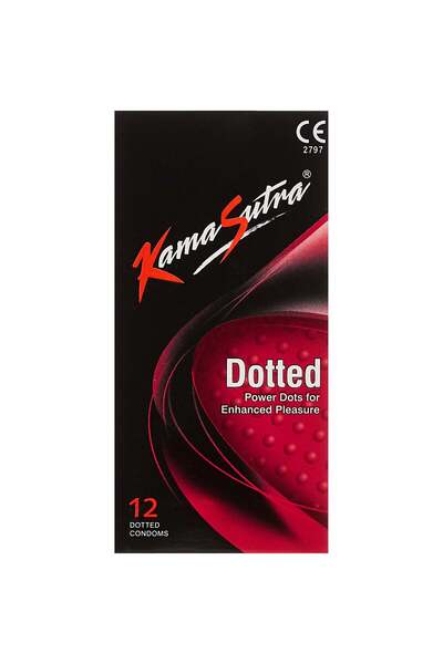 Kamasutra Kam a Sutra Dotted Condoms, 12 Pieces