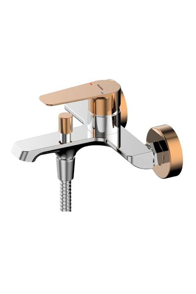 Milano Plus Rio Bath Mixer with Shower Set - Durable Brass Construction Bathr...